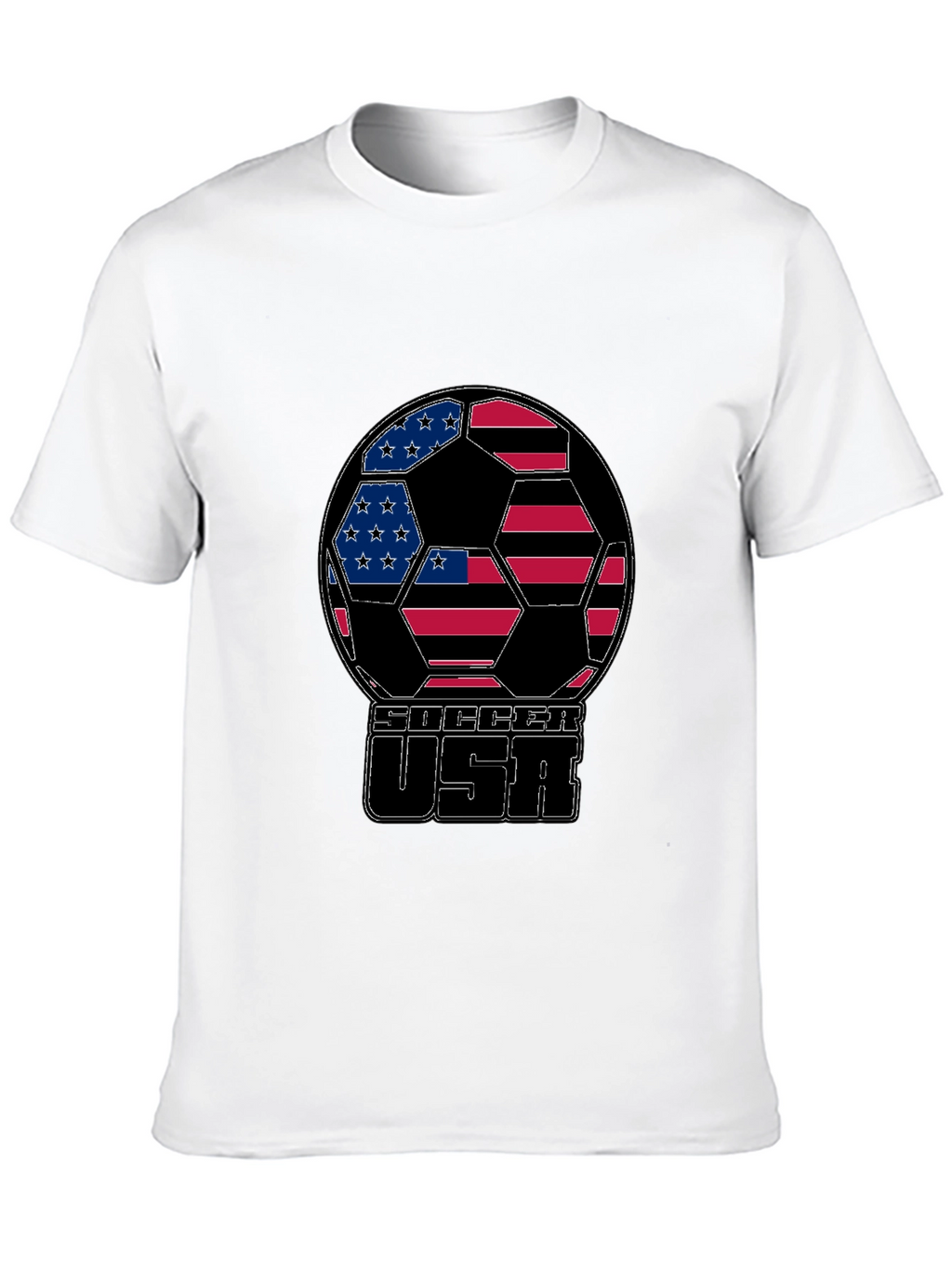 USA Soccer Ball Graphic T-Shirt