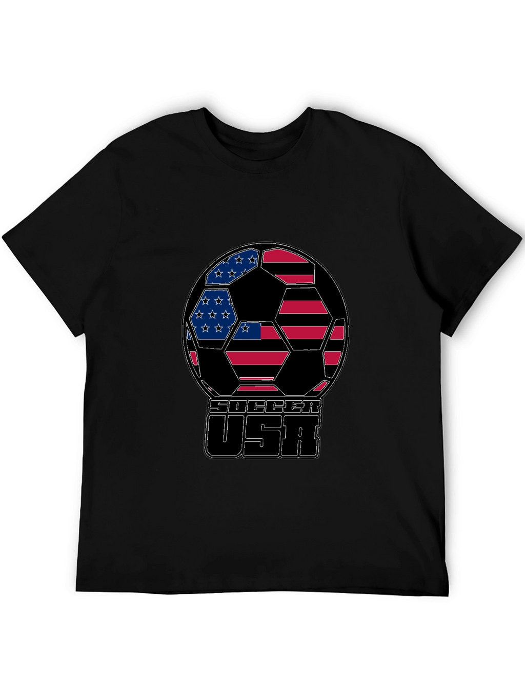USA Soccer Ball Graphic T-Shirt