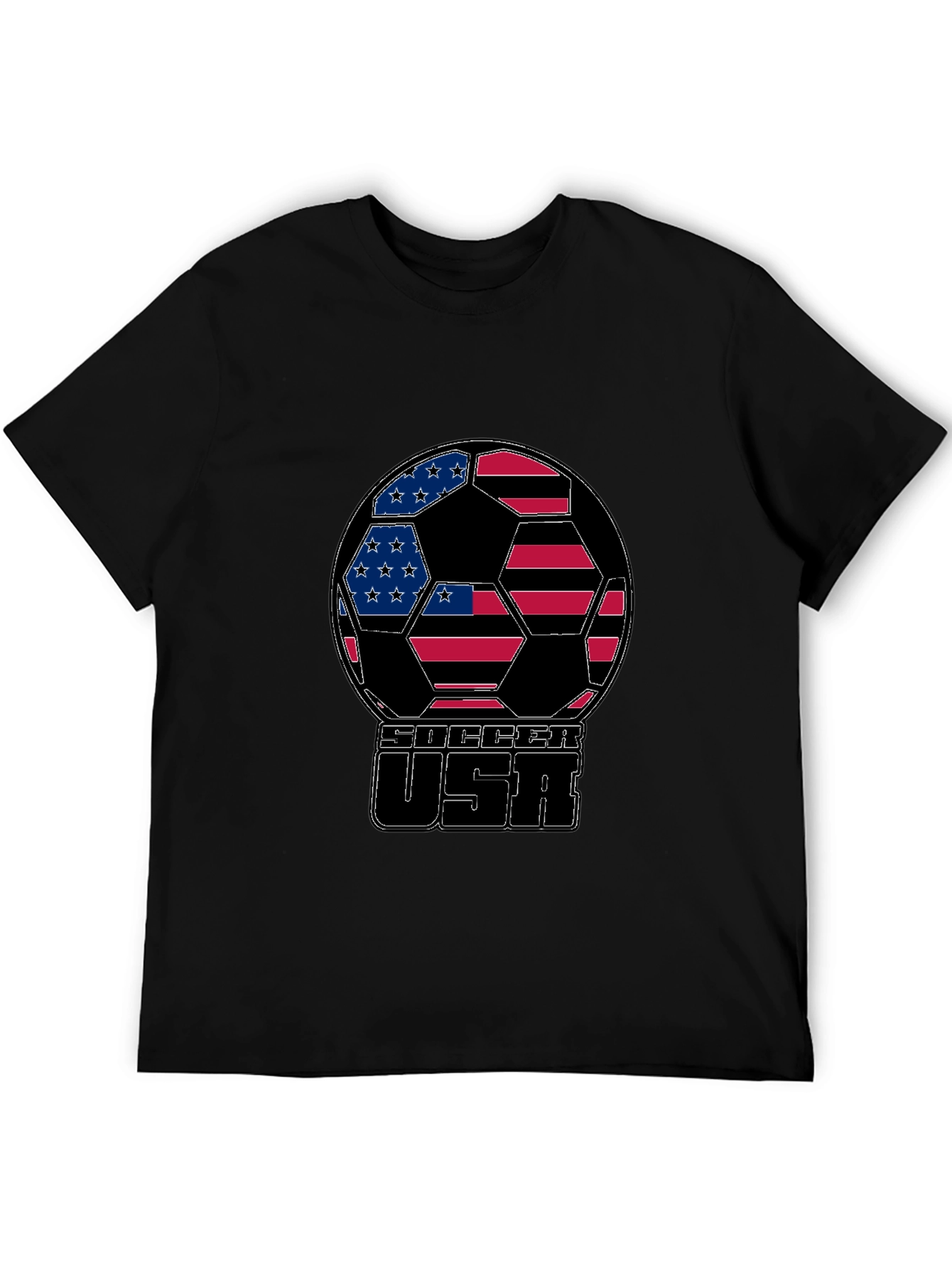 USA Soccer Ball Graphic T-Shirt
