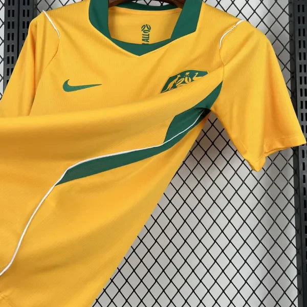 2026/27 Australia Home Yellow Soccer Jersey Detail 3