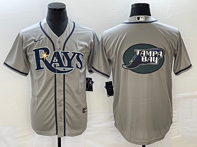 Men's Tampa Bay Rays Gray Replica Team Jerseys