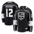 Men's Los Angeles Kings Trevor Moore #12 Black Home Breakaway Player Jerseys