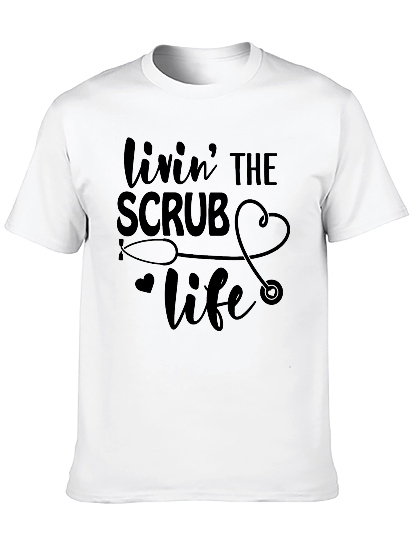 Livin The Scrub Life Black T-Shirt