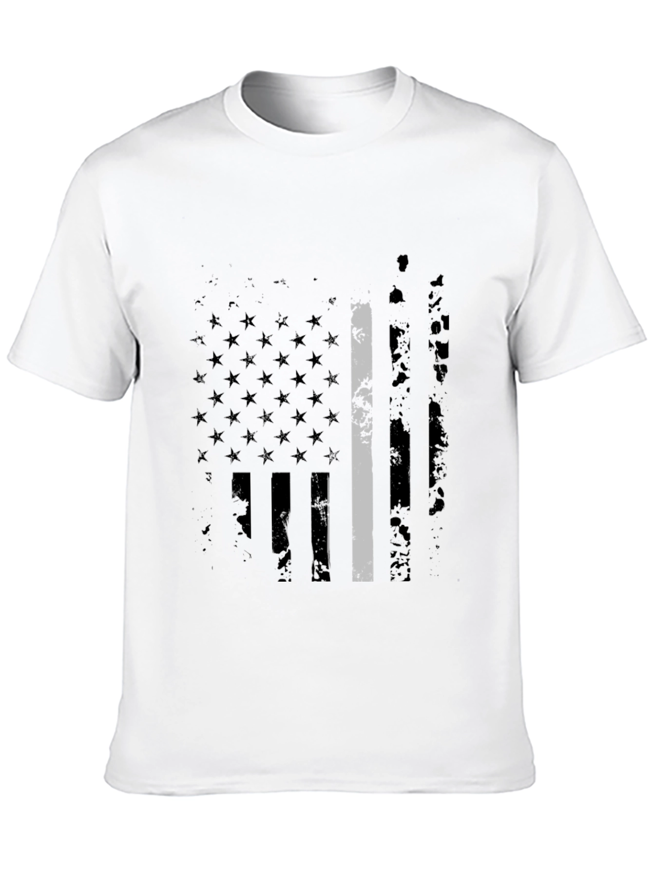 Thin Gray Line American Flag T-Shirt