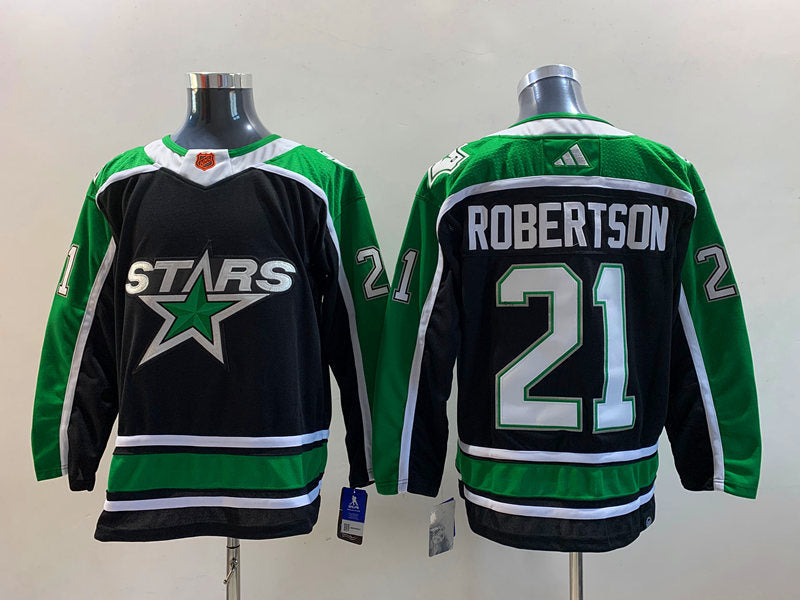 Men's Dallas Stars Jason Robertson #21 Black Breakaway Player Jerseys