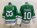 Men's Carolina Hurricanes Ron Francis #10 Green Home Breakaway Player Jerseys