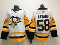 Men's Pittsburgh Penguins Kris Letang #58 White Player Game Jerseys