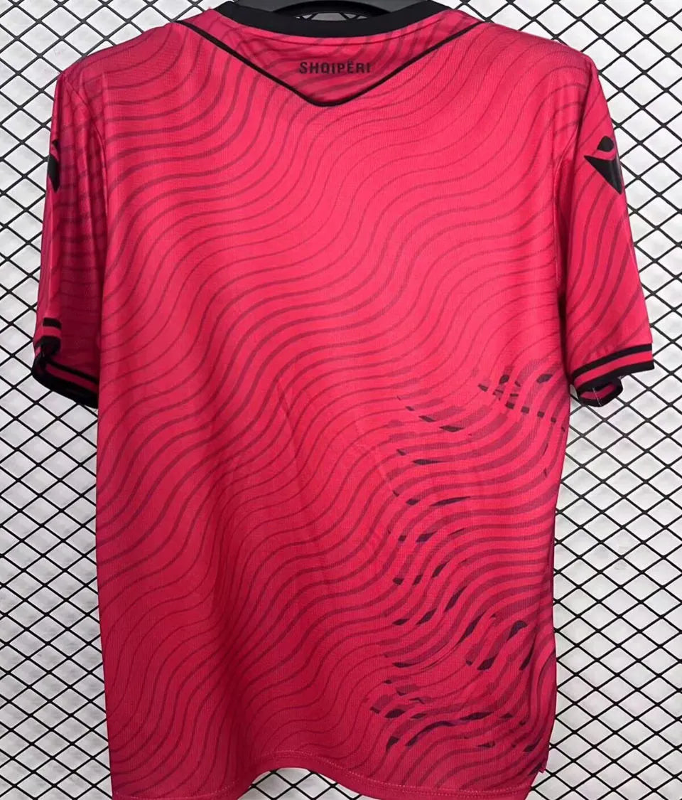 2026/27 Albania Home Red Fans Soccer Jersey 阿尔巴尼亚 Back