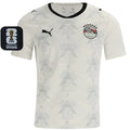 2026/27 Egypt Away White Fans Soccer Jersey (Have Right Patch 有右臂章 黑底白字） Front