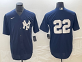 Men's New York Yankees Juan Soto #22 Navy Replica Player Name Jerseys