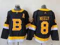 Men's Boston Bruins Cam Neely #8 Black Replica Player Jerseys