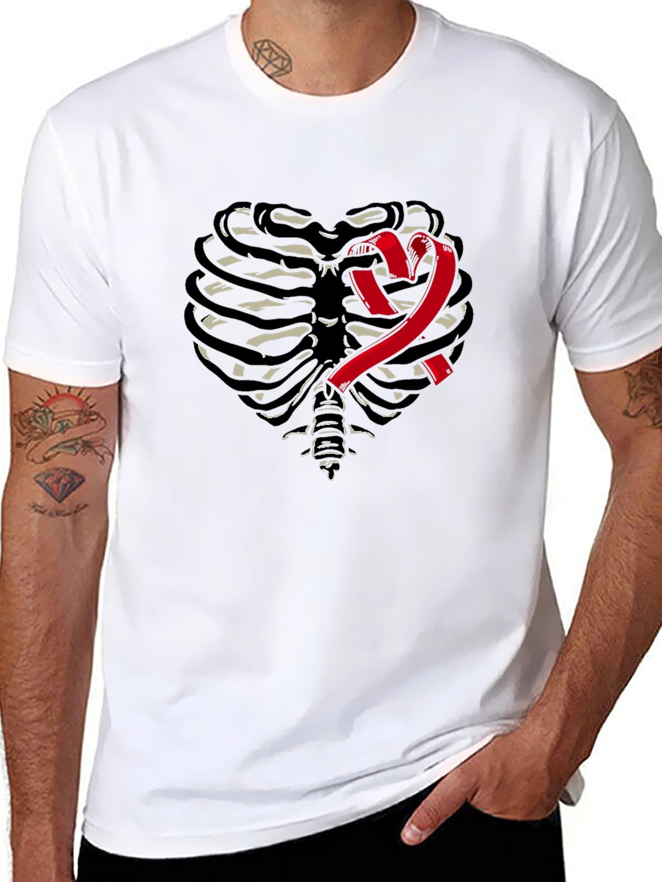 Heart Rib Cage Awareness T-Shirt