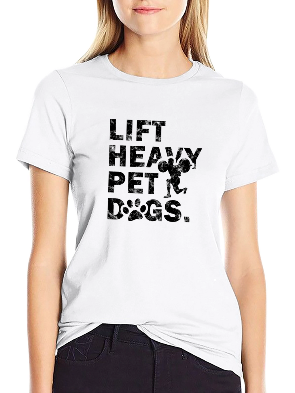 Lift Heavy Pet Dogs Graphic T-Shirt