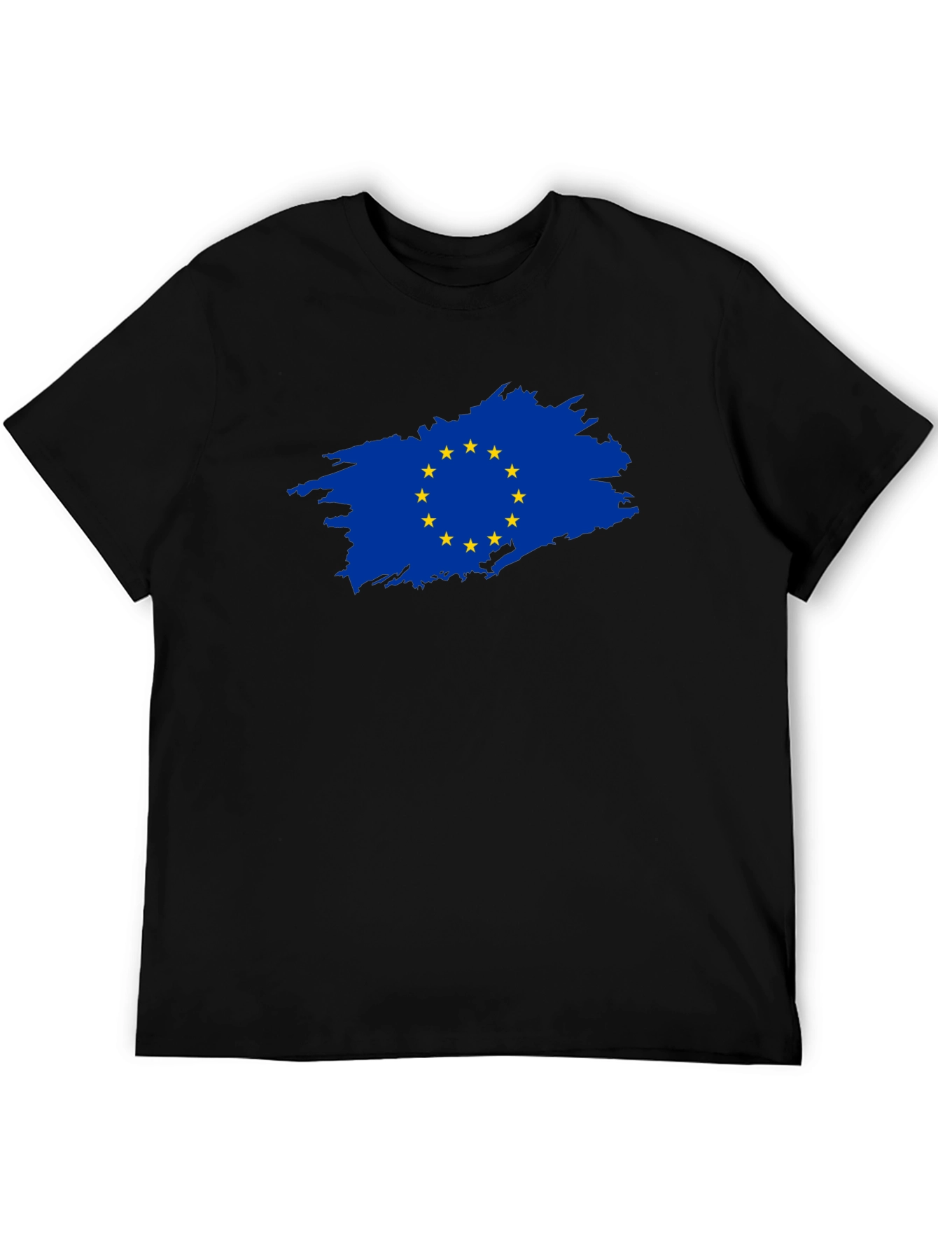 EU Flag Brushstroke Graphic Tee