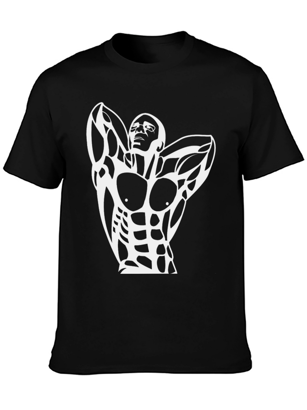 Muscled Physique Graphic Tee - Black