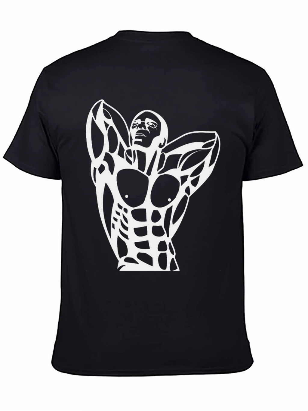 Muscled Physique Graphic Tee - Black