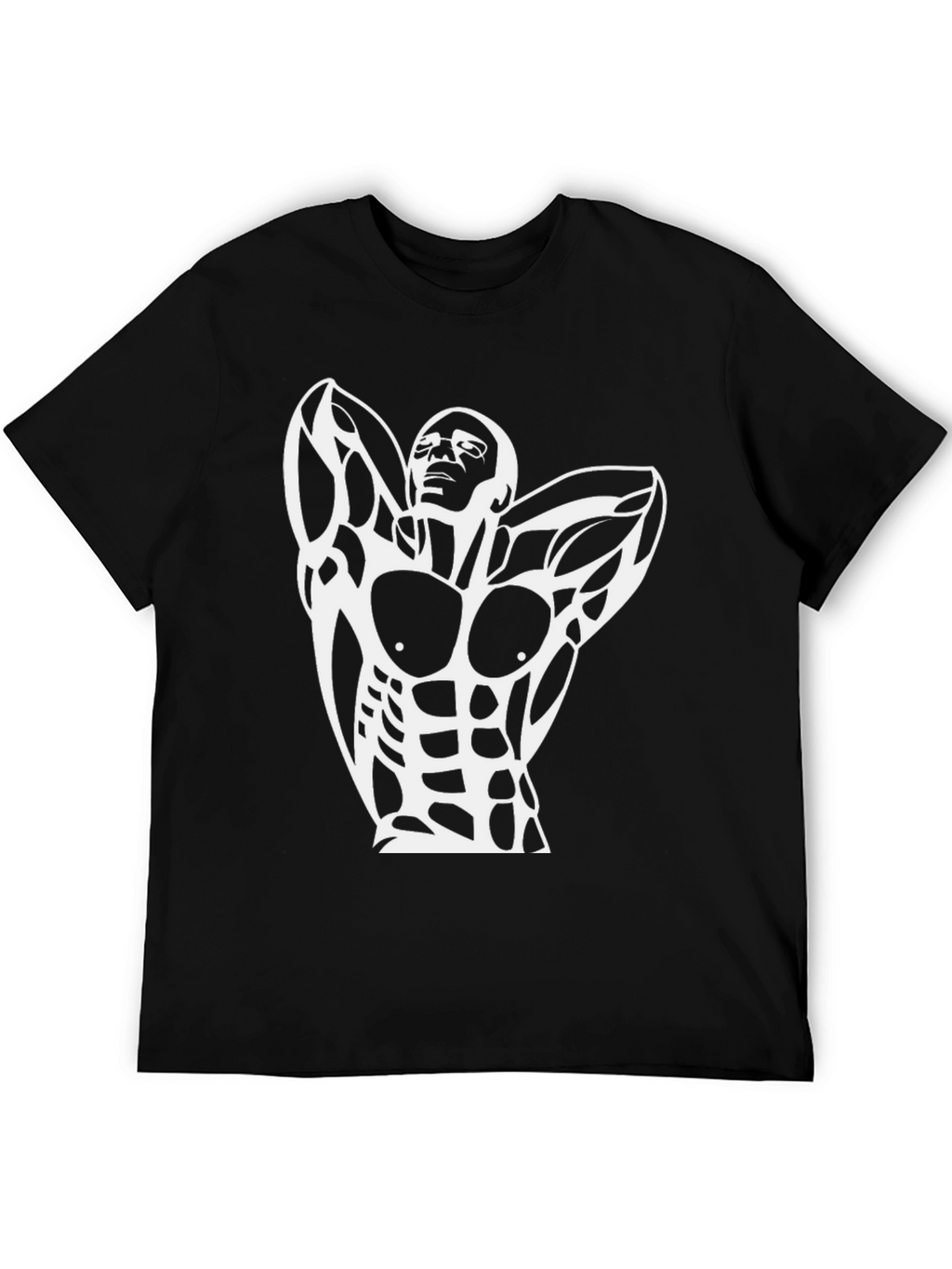 Muscled Physique Graphic Tee - Black