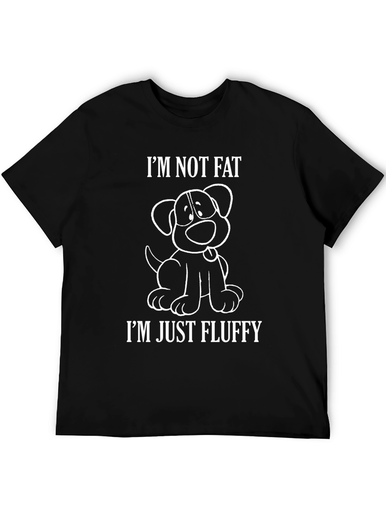 Funny Dog T-Shirt - Im Not Fat Im Just Fluffy