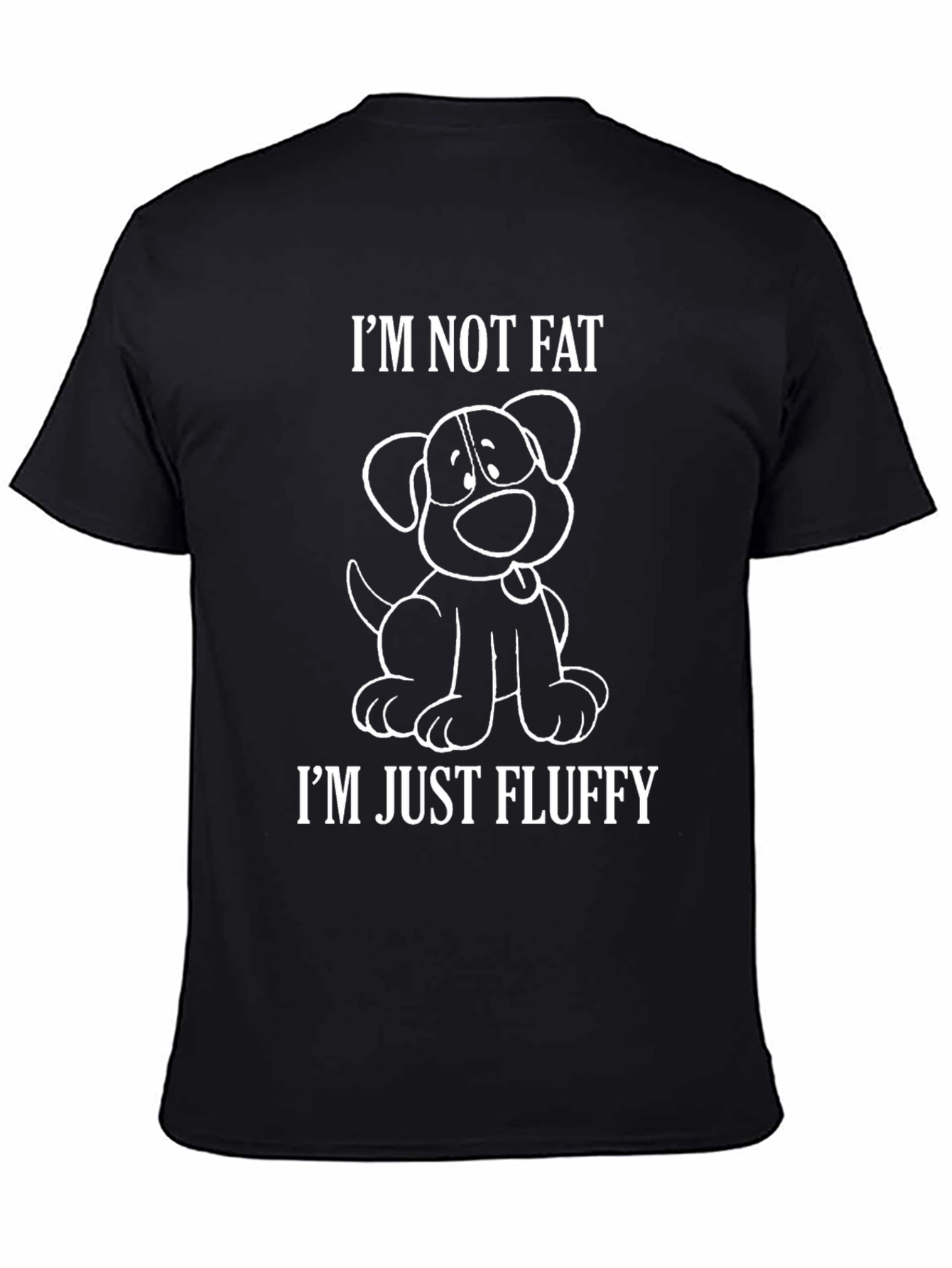 Funny Dog T-Shirt - Im Not Fat Im Just Fluffy
