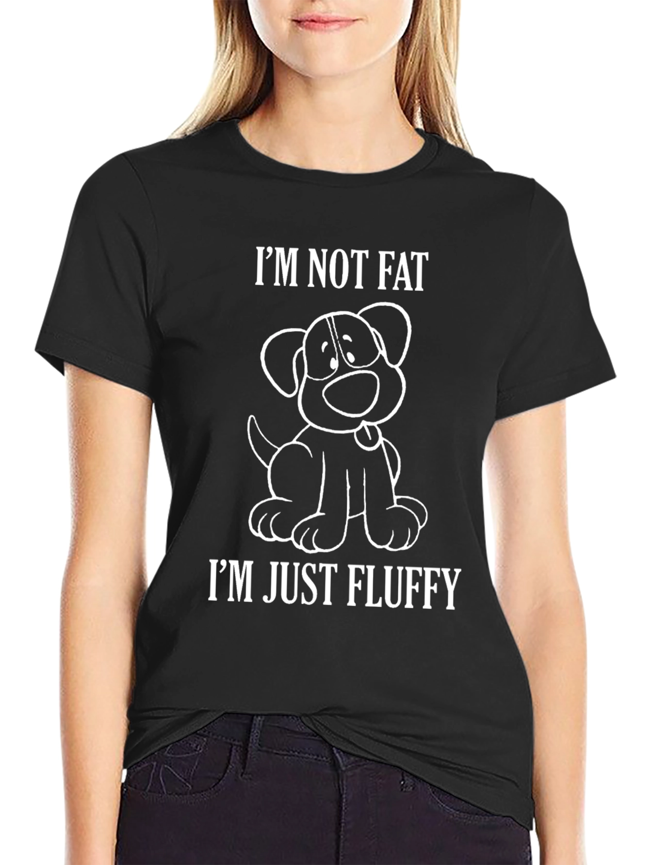 Funny Dog T-Shirt - Im Not Fat Im Just Fluffy