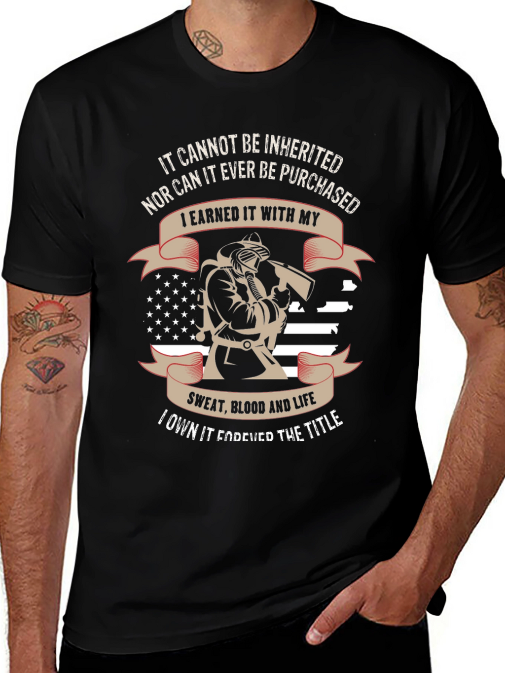 Firefighter Pride T-Shirt - Earned Not Given