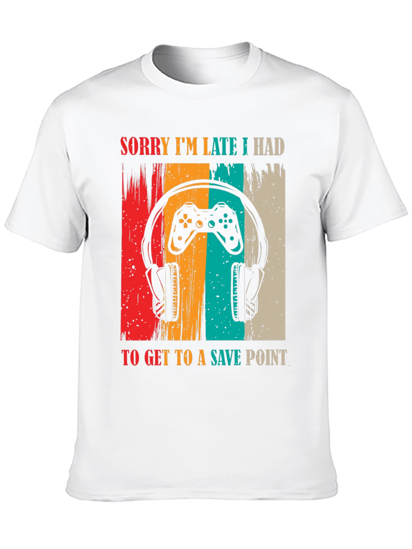 Gamer Excuse T-Shirt - Sorry Im Late Save Point Tee