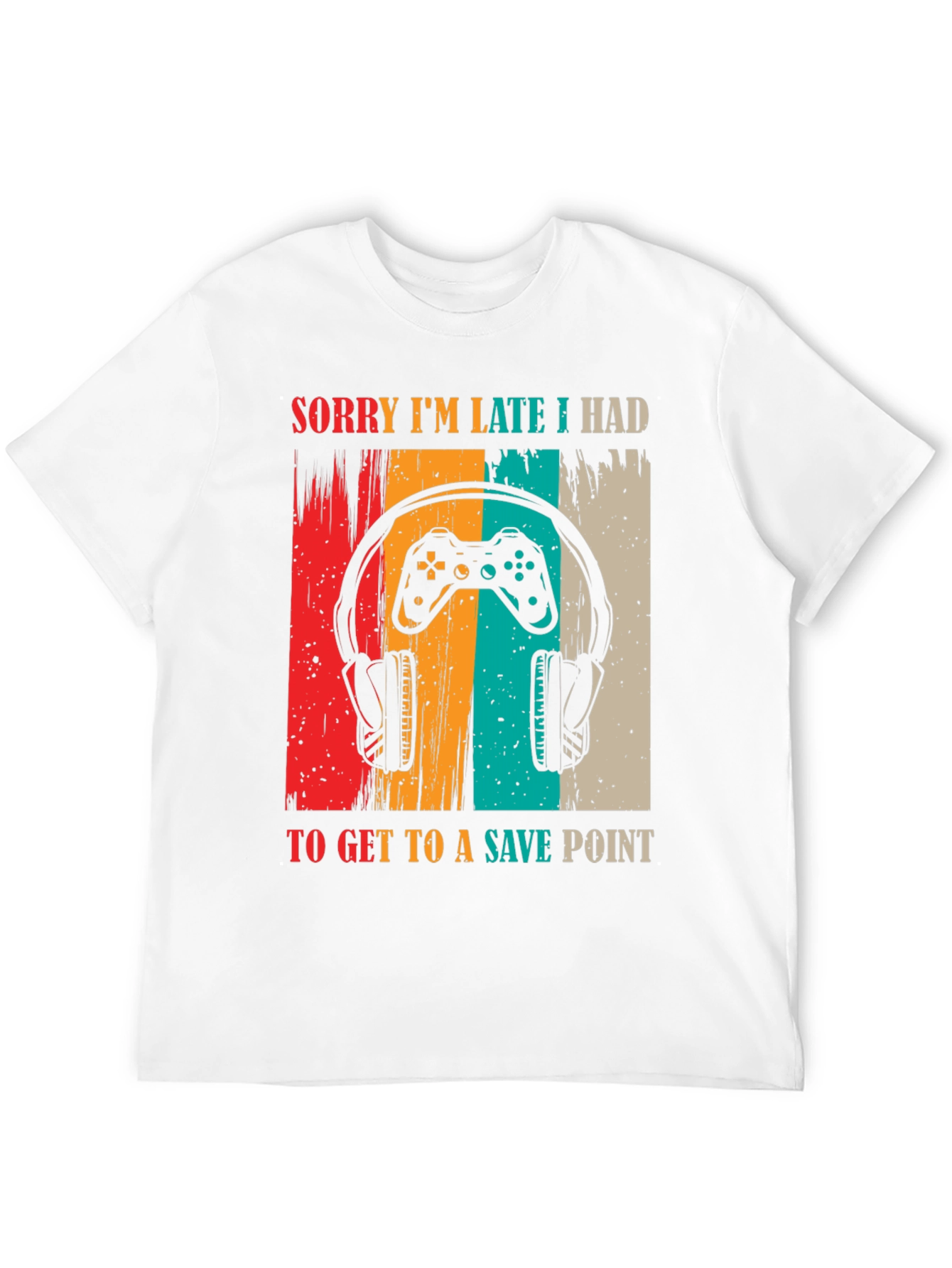 Gamer Excuse T-Shirt - Sorry Im Late Save Point Tee