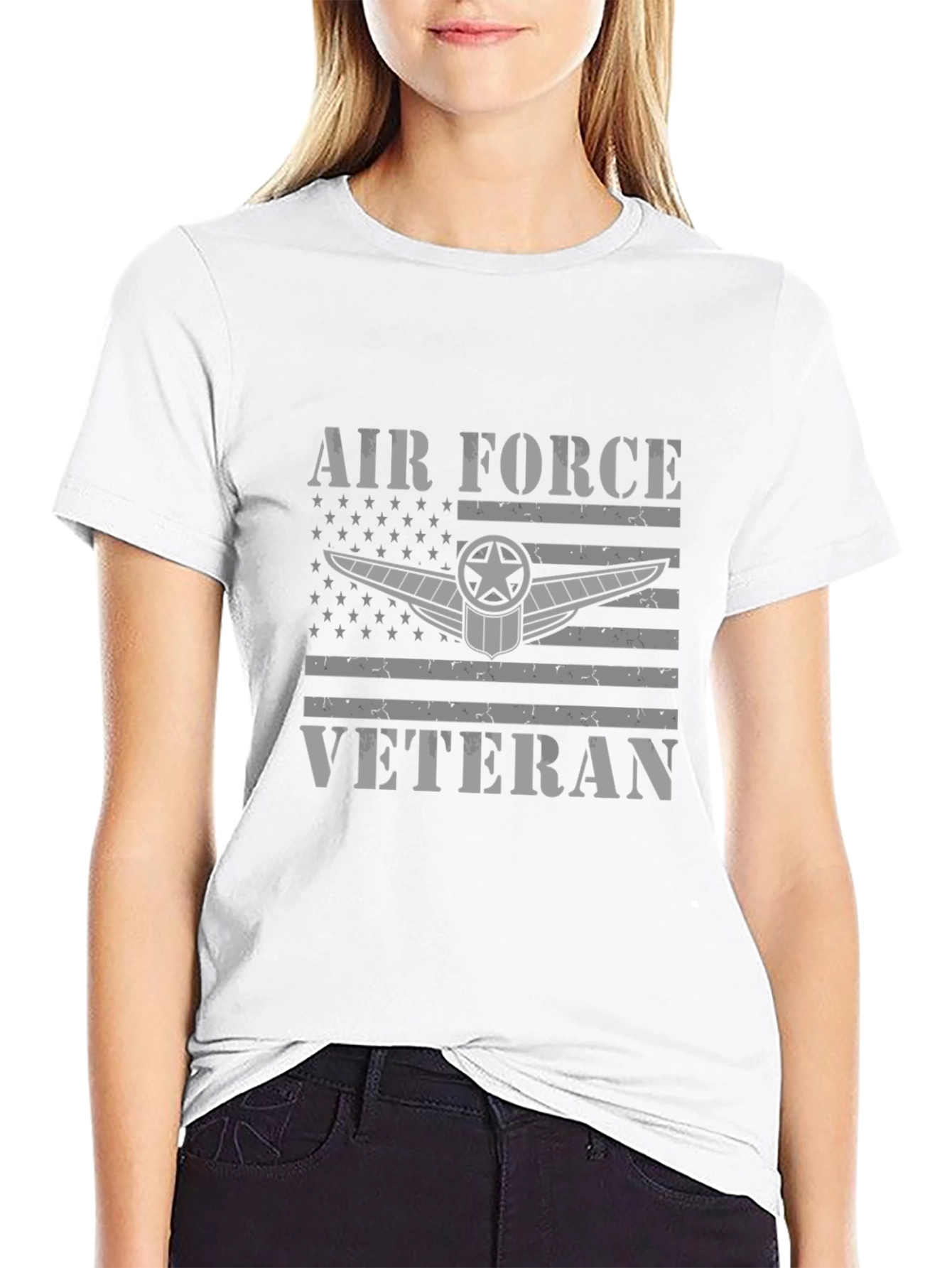 Air Force Veteran Graphic T-Shirt - Patriotic Design
