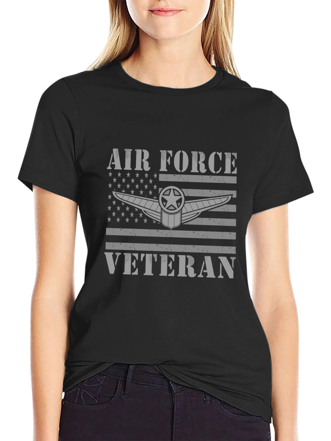 Air Force Veteran Graphic T-Shirt - Patriotic Design