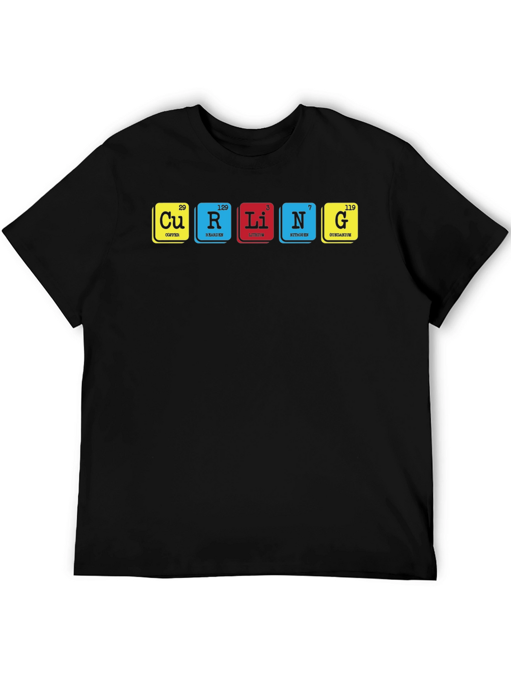 Curling Periodic Table T-Shirt