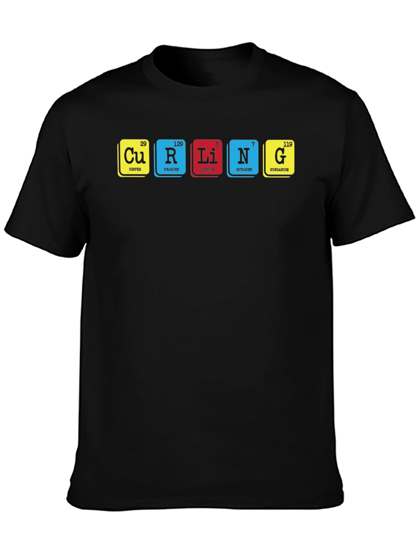 Curling Periodic Table T-Shirt