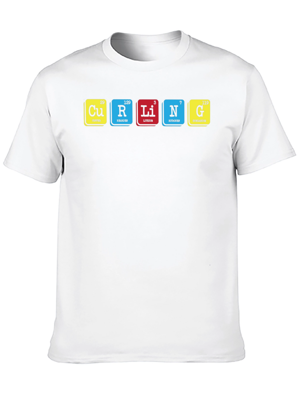 Curling Periodic Table T-Shirt