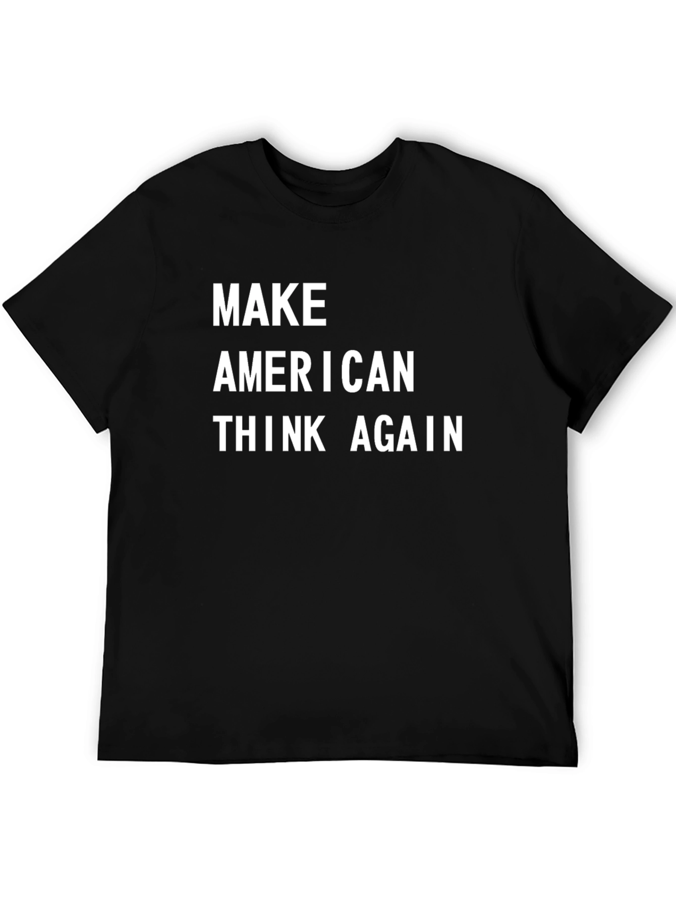 Make American Think Again Graphic Tee - Black