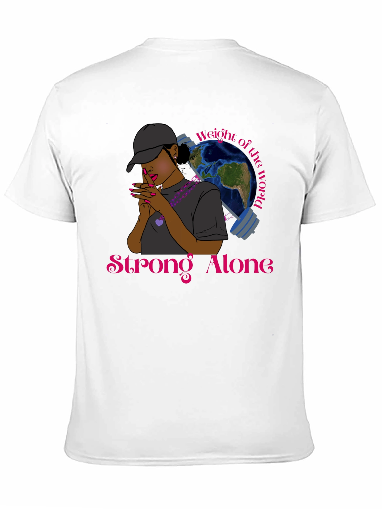 Strong Alone Graphic T-Shirt - Empowering Design