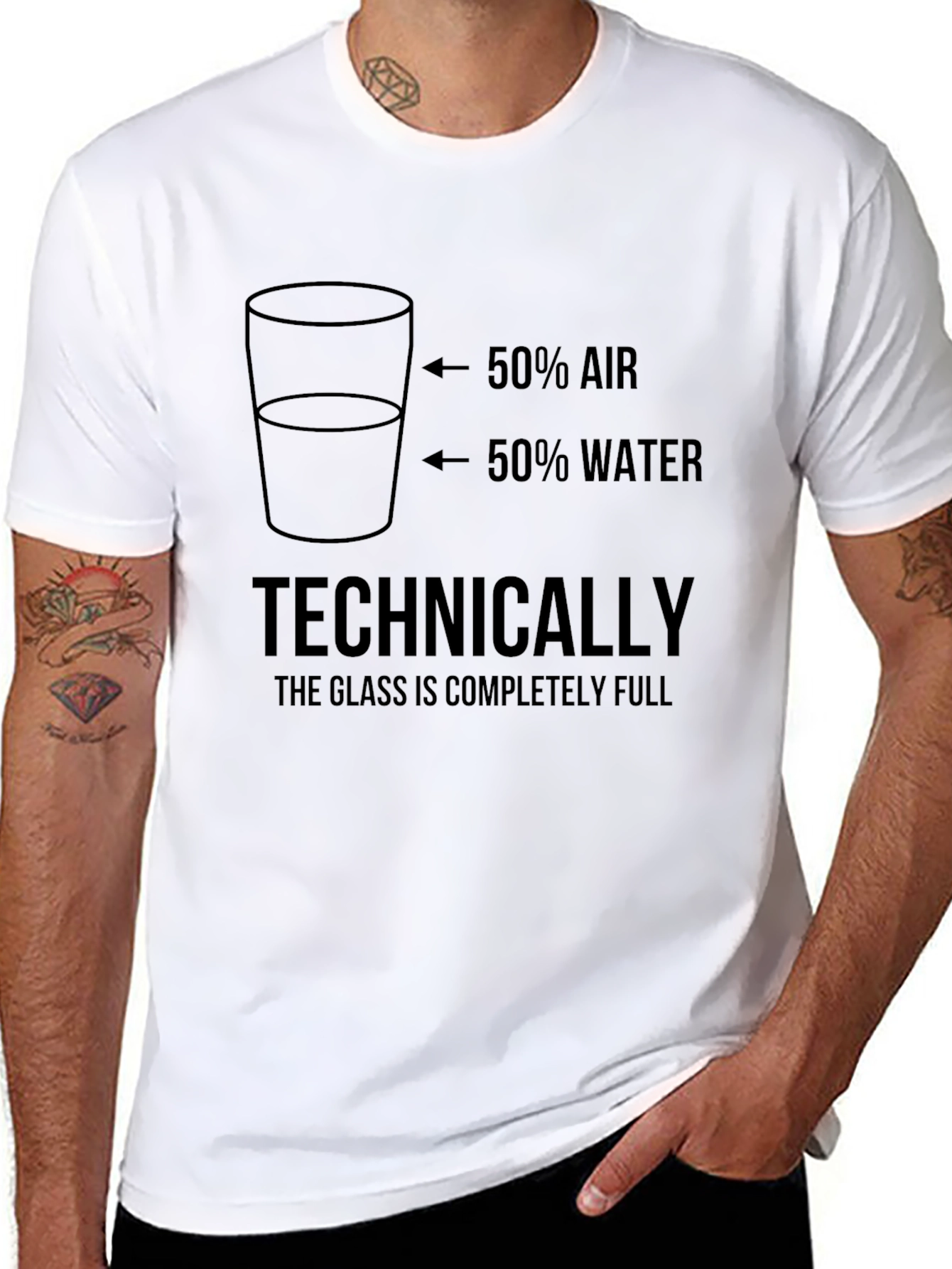 Funny Glass is Full Graphic Tee