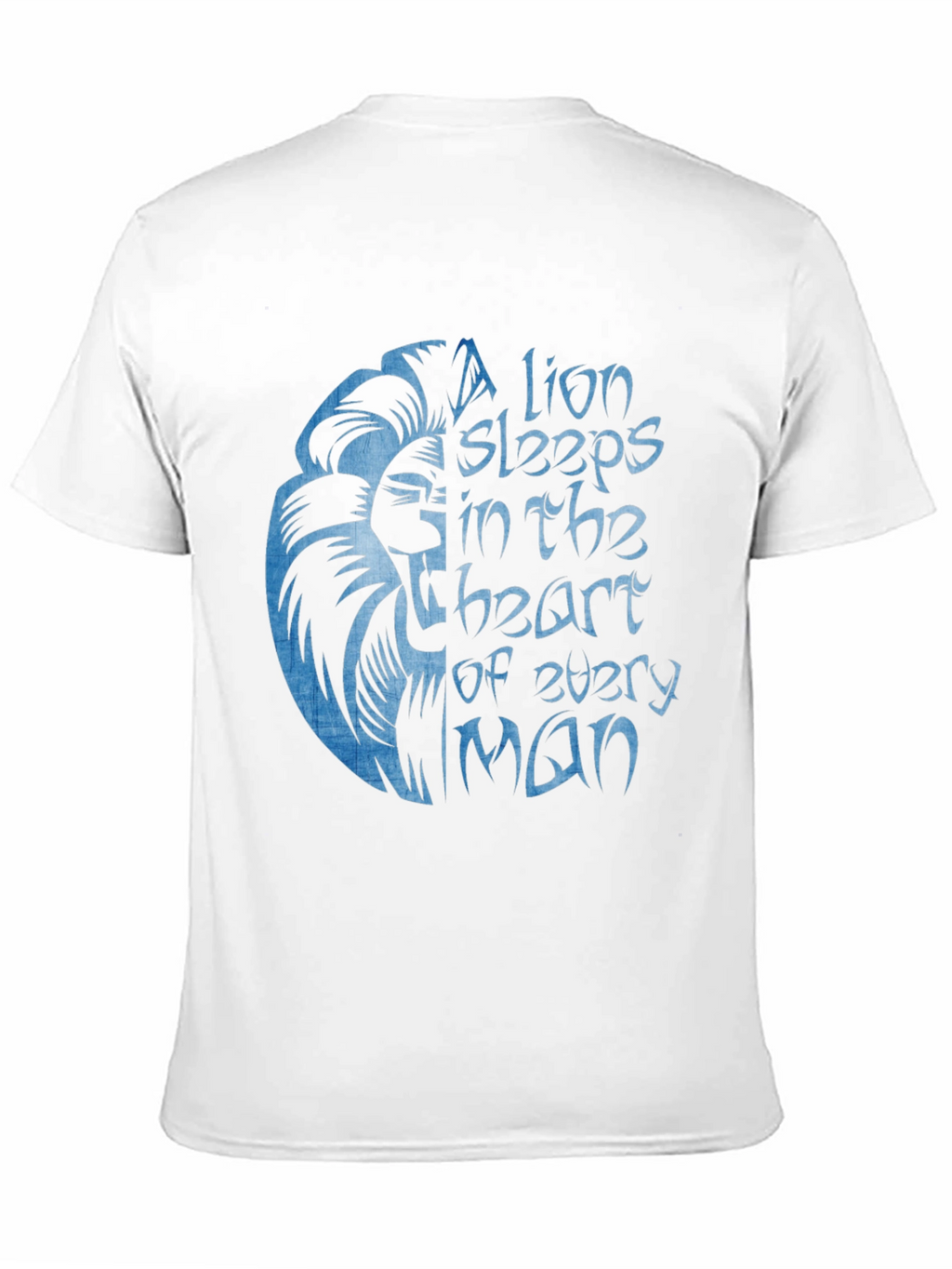 Lion Heart Graphic Black T-Shirt for Men