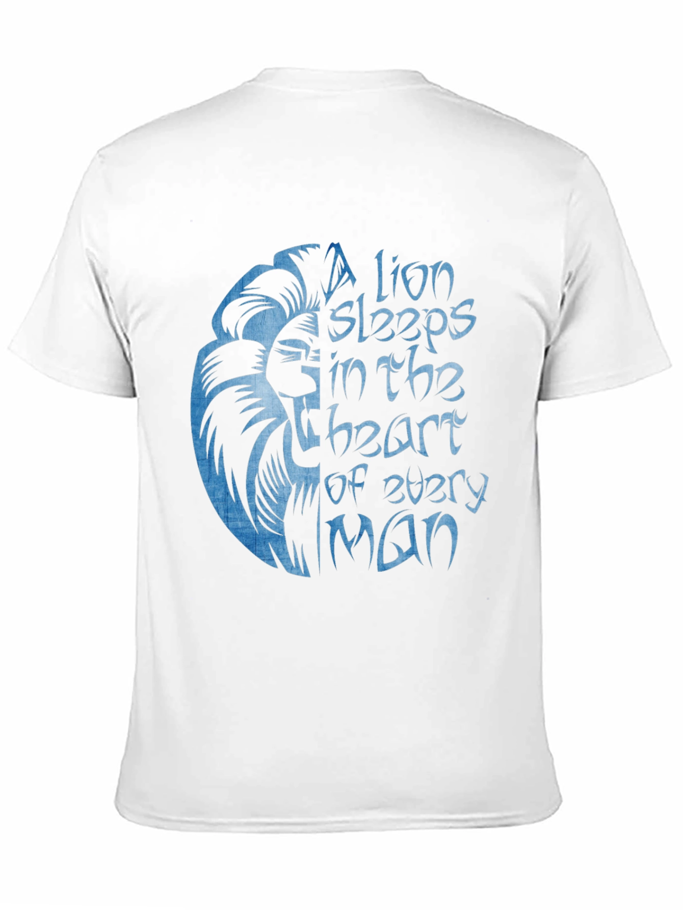 Lion Heart Graphic Black T-Shirt for Men