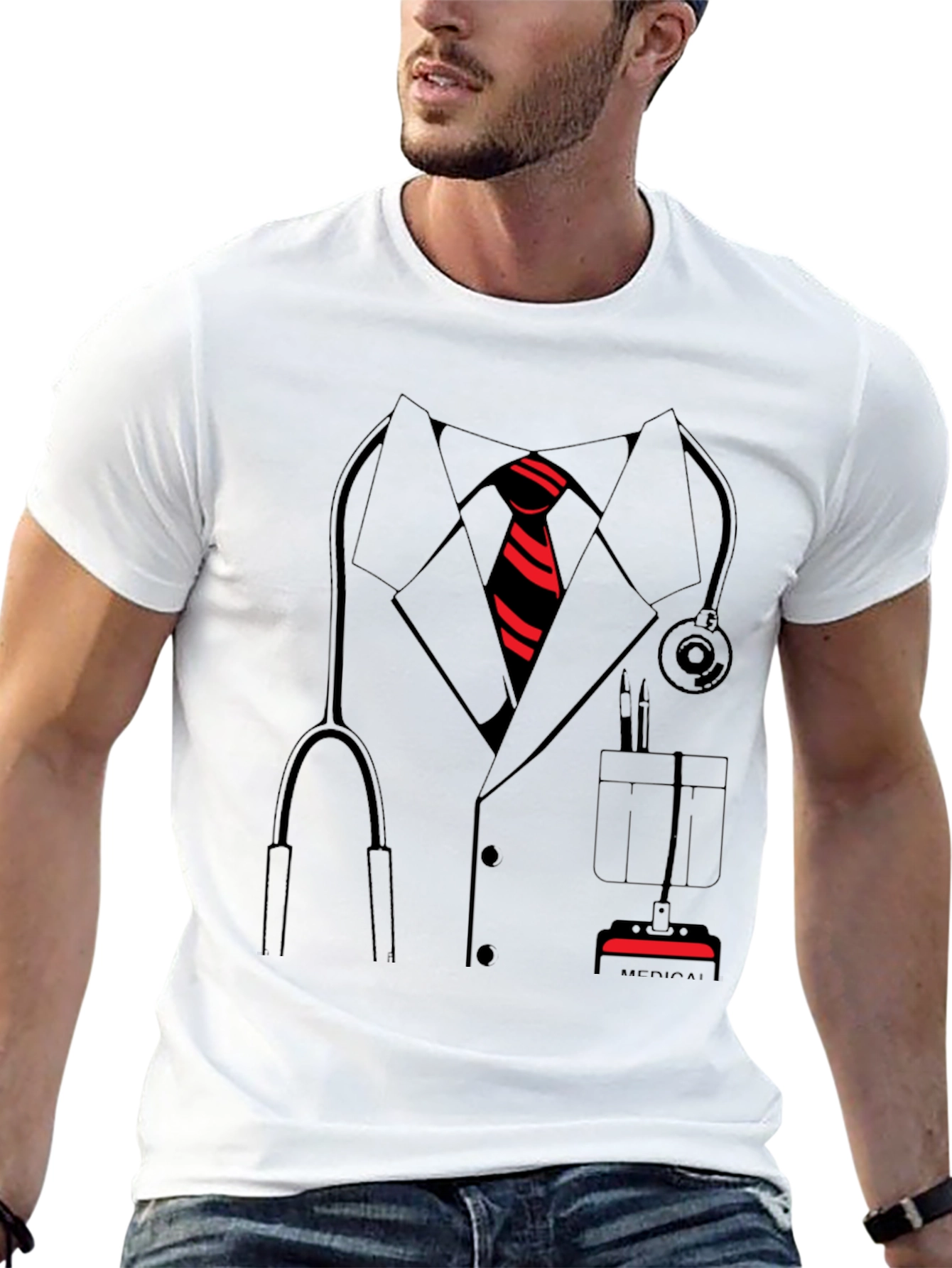Doctor Costume T-Shirt - Medical Professional Design