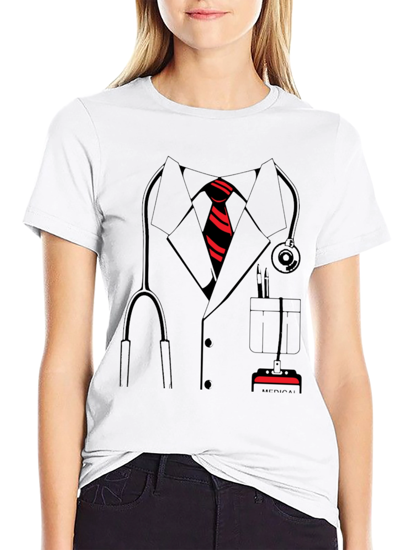Doctor Costume T-Shirt - Medical Professional Design