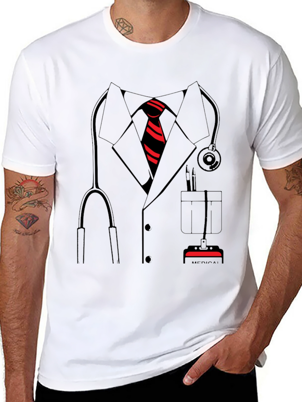 Doctor Costume T-Shirt - Medical Professional Design