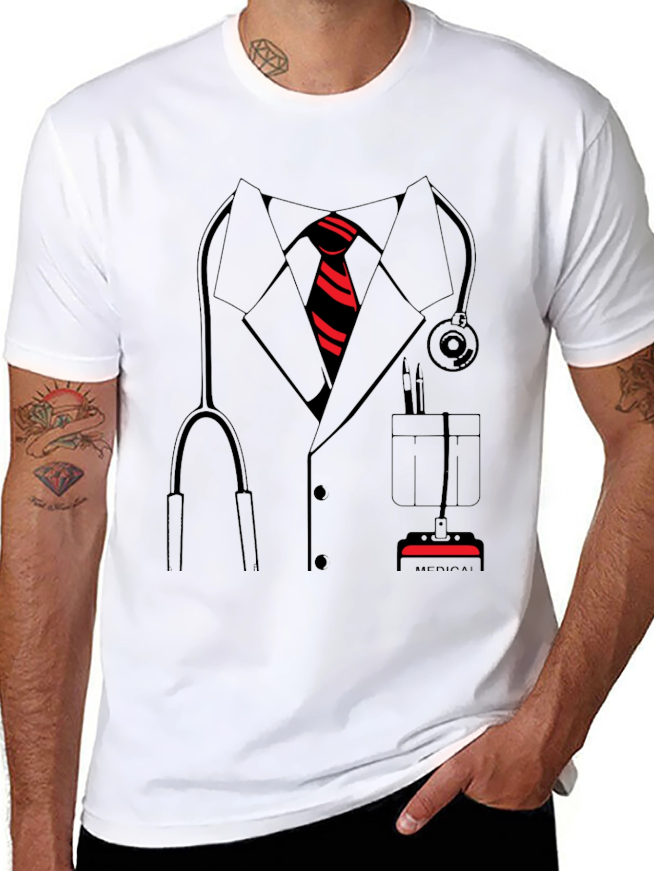Doctor Costume T-Shirt - Medical Professional Design
