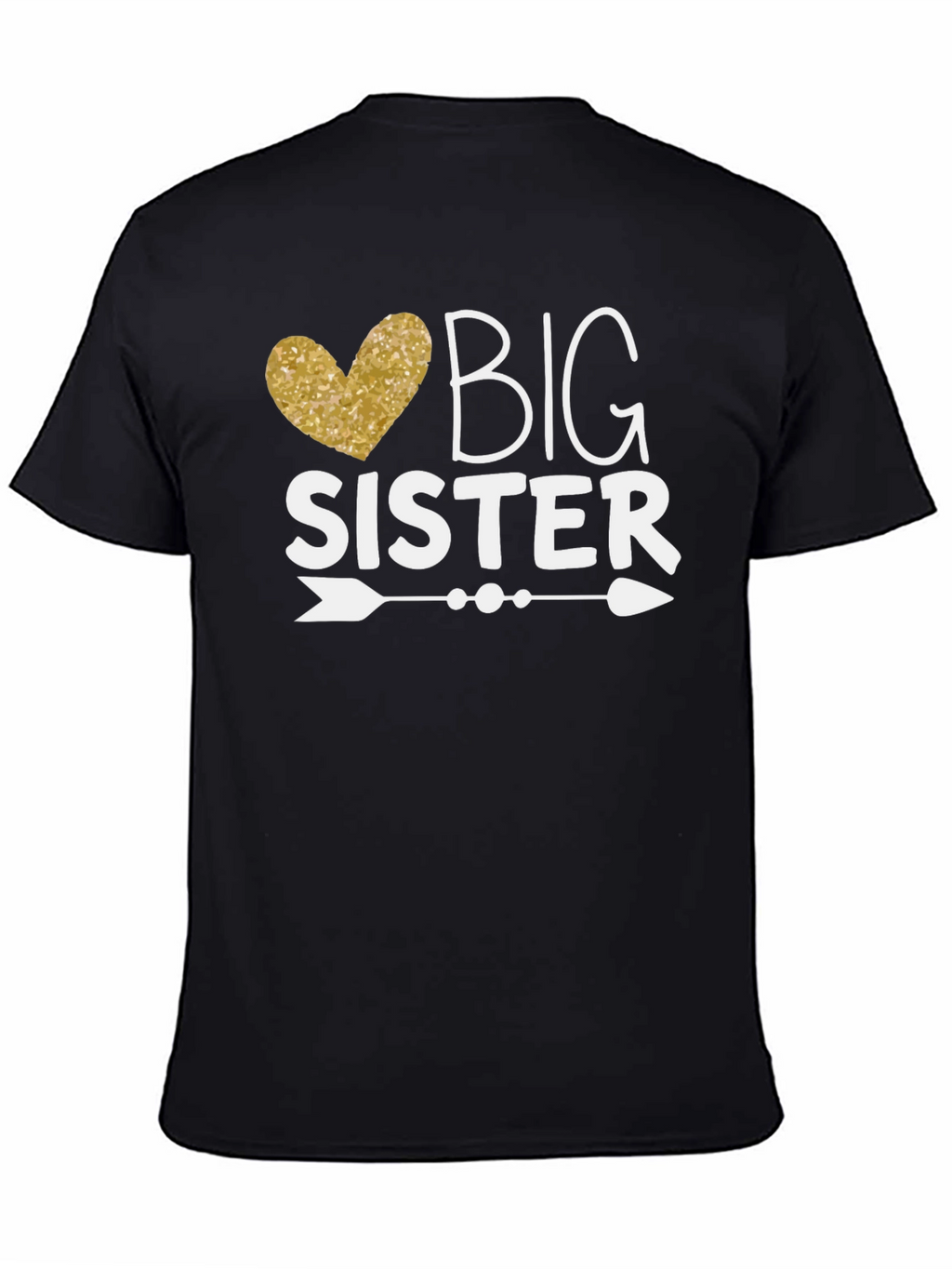 Big Sister T-Shirt - Heart Arrow Design