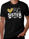 Big Sister T-Shirt - Heart Arrow Design