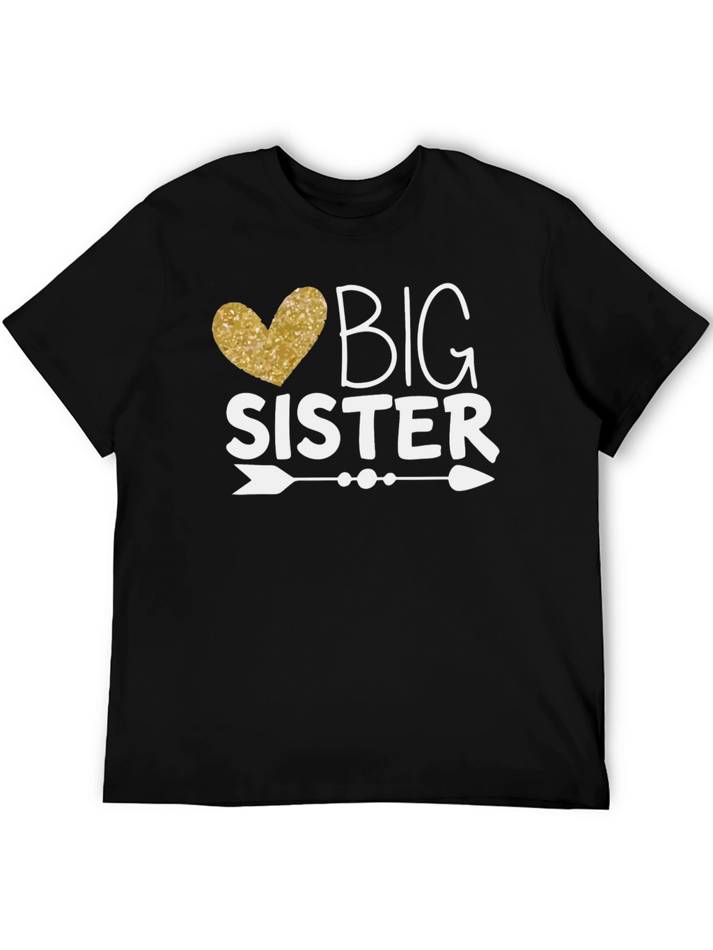 Big Sister T-Shirt - Heart Arrow Design