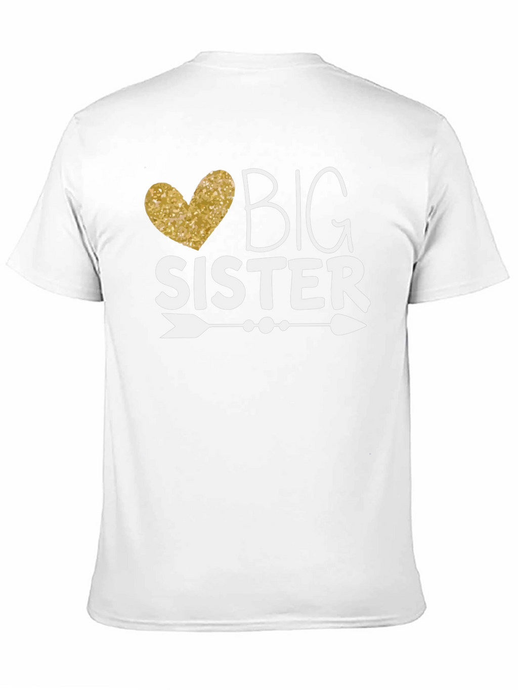 Big Sister T-Shirt - Heart Arrow Design