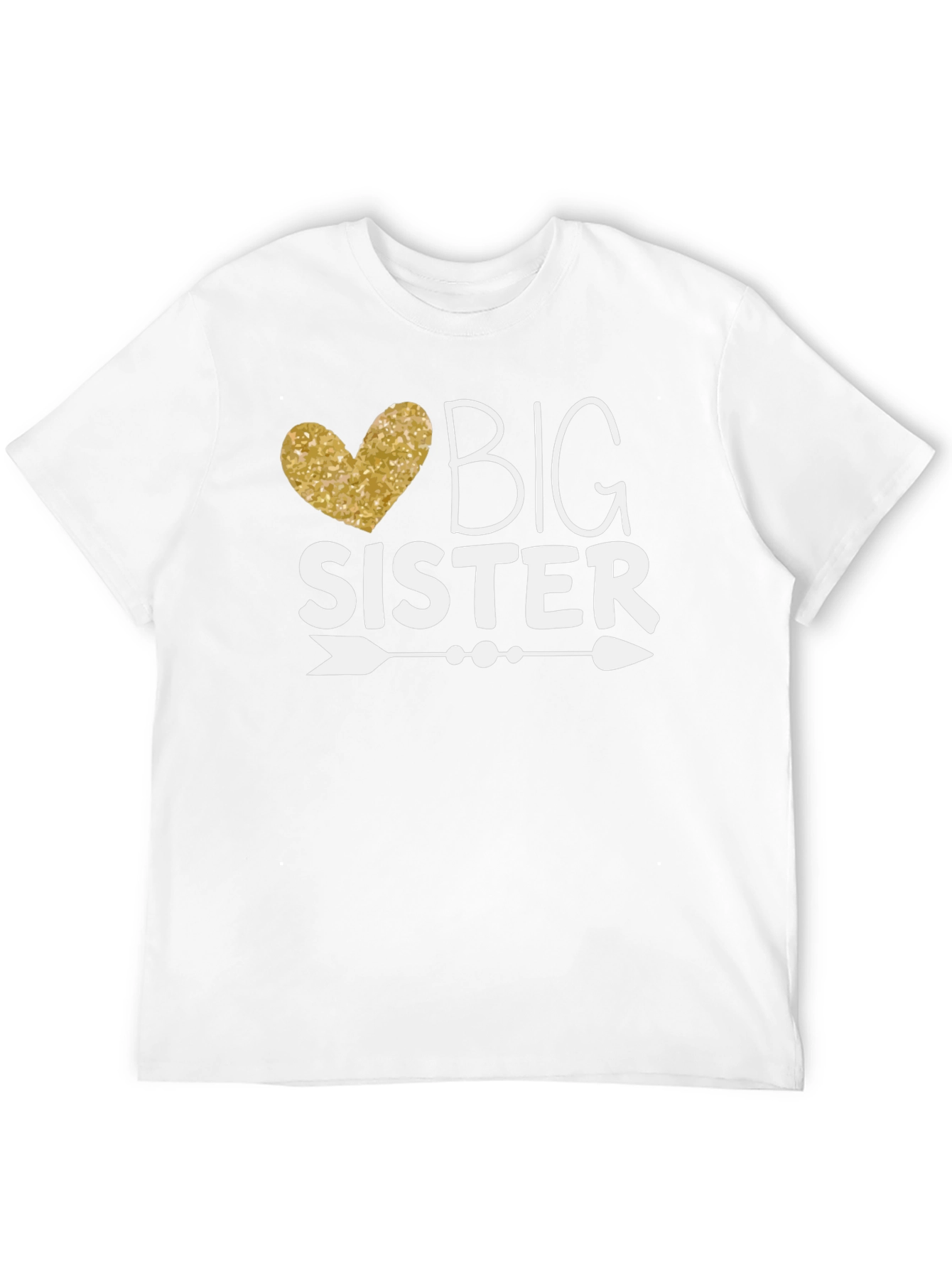 Big Sister T-Shirt - Heart Arrow Design