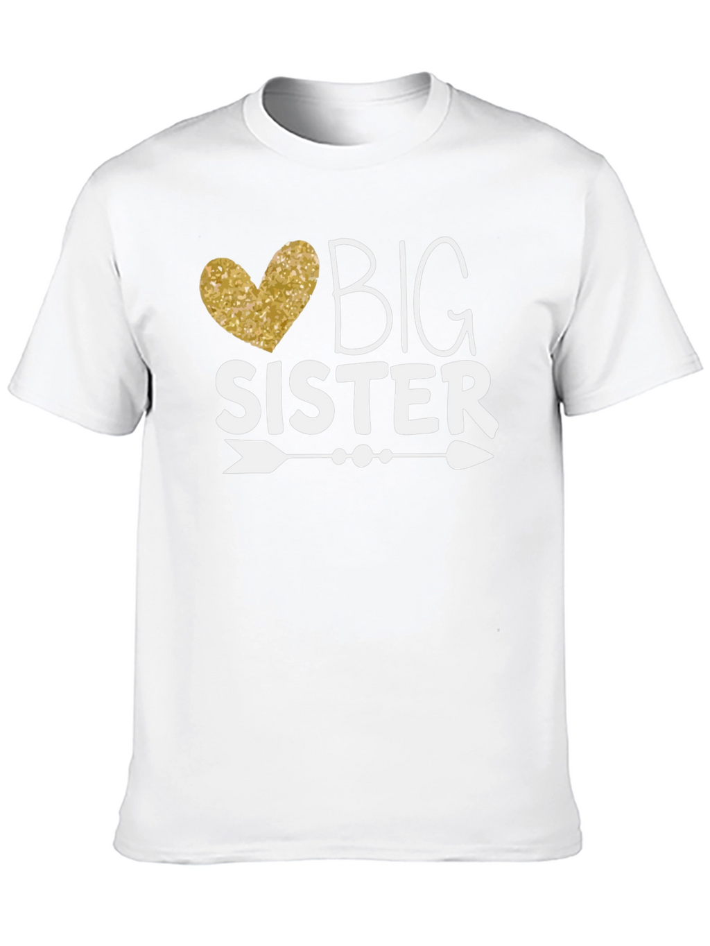 Big Sister T-Shirt - Heart Arrow Design