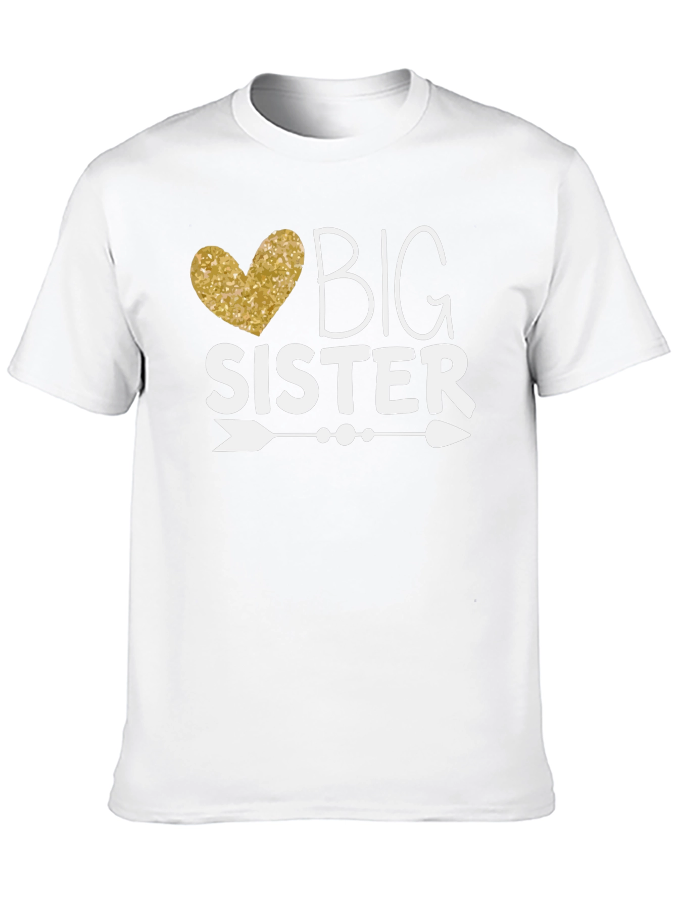 Big Sister T-Shirt - Heart Arrow Design