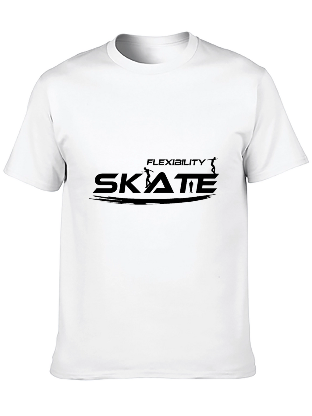 Skateboarding Flexibility Black T-Shirt