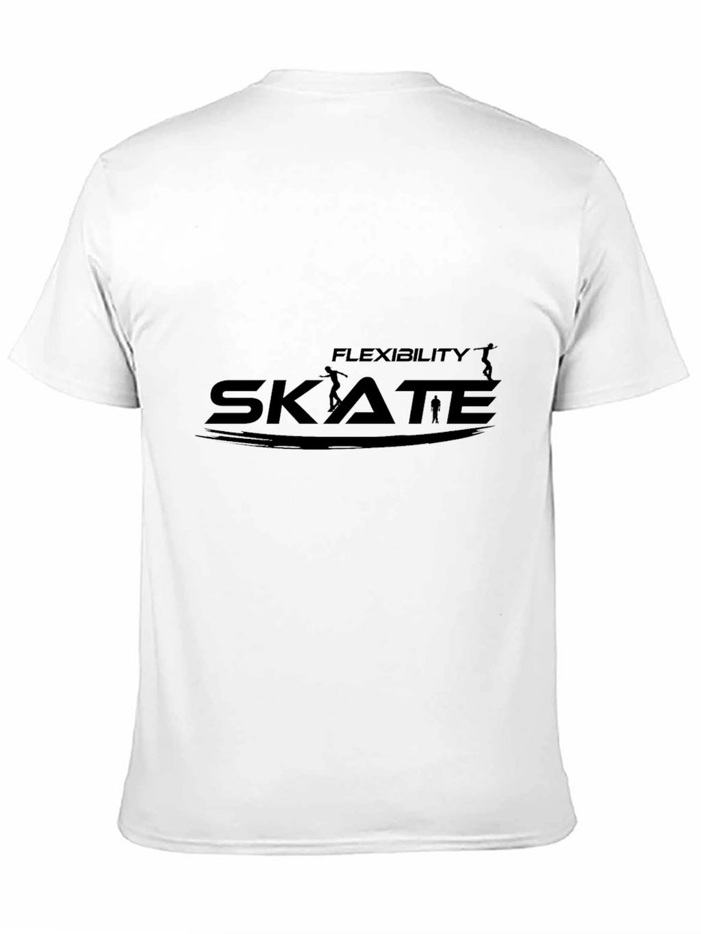 Skateboarding Flexibility Black T-Shirt